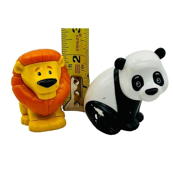 Fisher Price Little People Lion Panda Chimp Share Care Safari Animal Lot of 2 - Picture 10 of 10